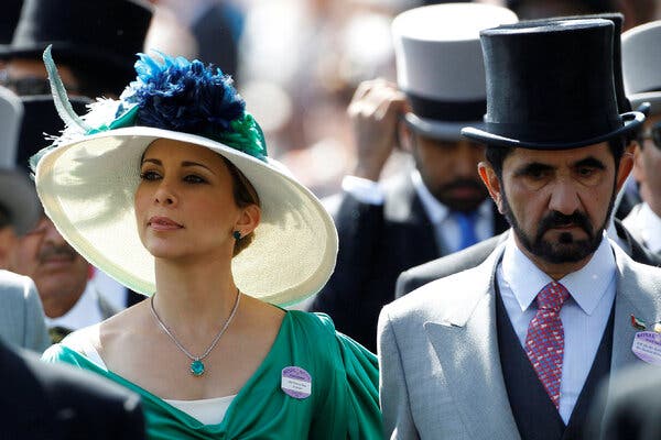 Princess Haya Bint Al Hussein, in England in 2010 with her husband at the time, Dubai’s ruler, Sheikh Mohammed bin Rashid al-Maktoum.